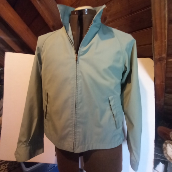 Vintage LONDON FOG moss Green Mens Jacket 40 R